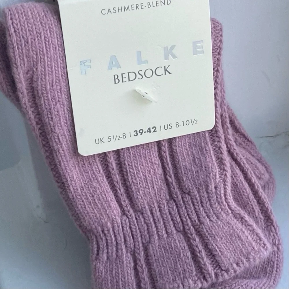 🍒Falke Wool Cashmere Bedsock - Women House Socks - Pink - Size US 8-10.5 - NWT
